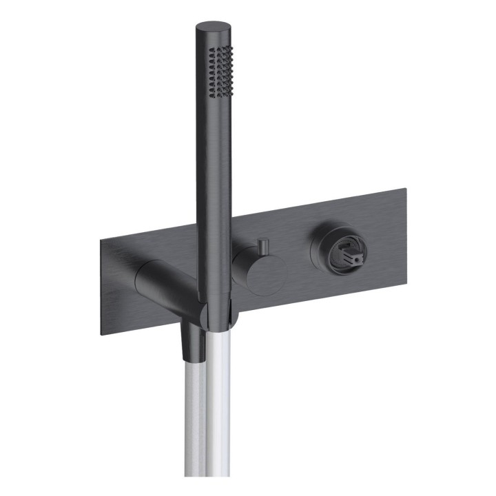 Fratelli Frattini 69529SV2 parte esterna visibile monocomando incasso con deviatore a dischi ceramici 2 vie con doccia fissa a riposo serie PEPE XLS 316 Fratelli Frattini 69529SV2 parte esterna visibile monocomando incasso con deviatore a dischi ceramici 2 vie con doccia fissa a riposo serie PEPE XLS 316