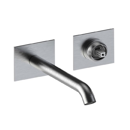 Fratelli Frattini 69547AS parte esterna visibile batteria lavabo a parete senza scarico serie PEPE XLS 316