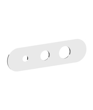 Fratelli Frattini R19063 piastra in ottone per incasso 2 vie