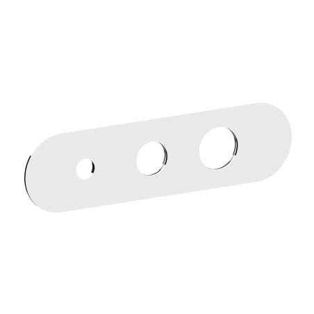 Fratelli Frattini R19063 piastra in ottone per incasso 2 vie