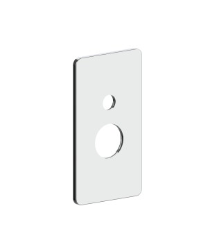Fratelli Frattini R19072 piastra in ABS per incasso doccia con deviatore