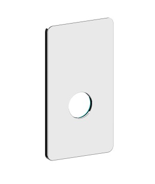 Fratelli Frattini R19080 piastra in ABS per incasso 1 via