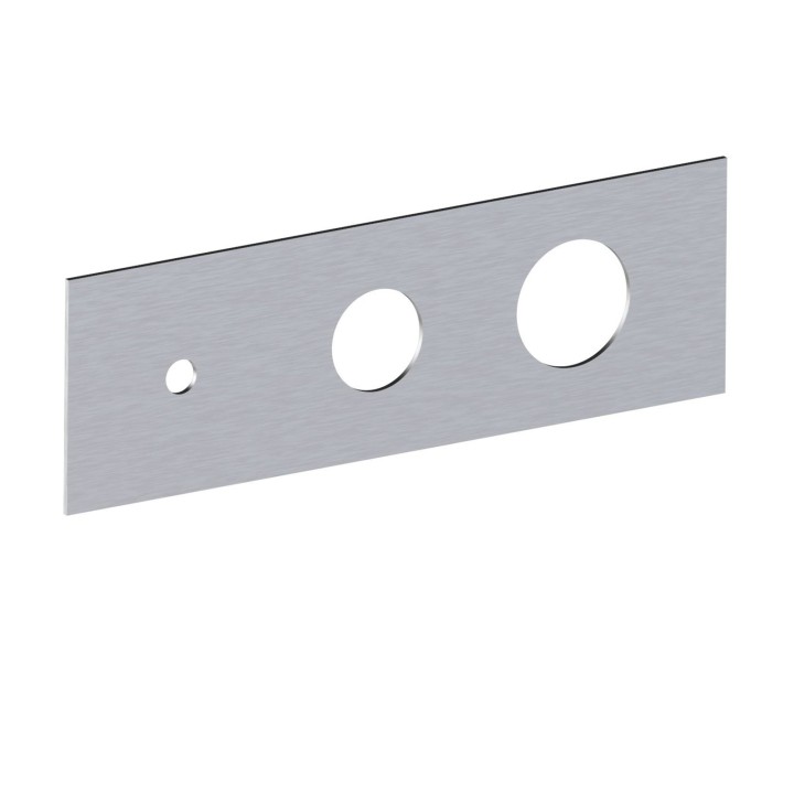 Fratelli Frattini R19102 piastra in acciaio inox per incasso 2 vie