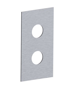 Fratelli Frattini R19109 piastra in acciaio inox per incasso 2/3 vie