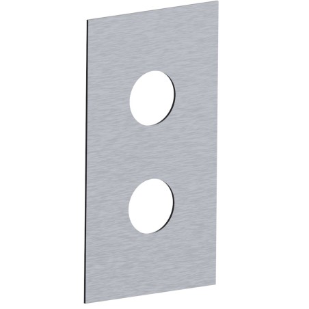 Fratelli Frattini R19109 piastra in acciaio inox per incasso 2/3 vie