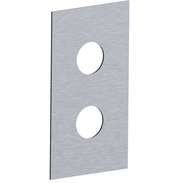 Fratelli Frattini R19109 piastra in acciaio inox per incasso 2/3 vie