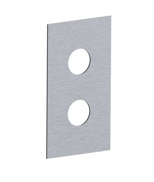 Fratelli Frattini R19107 piastra in acciaio inox per incasso 2/3 vie