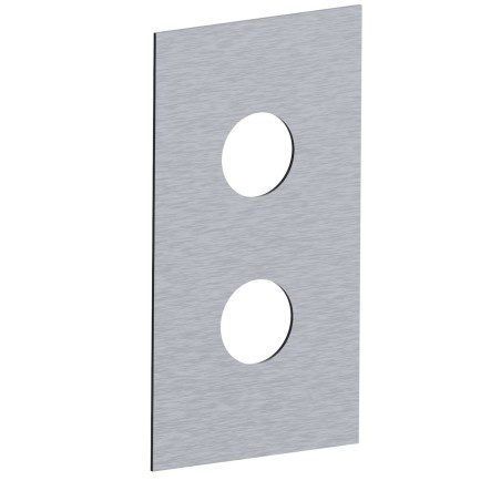 Fratelli Frattini R19107 piastra in acciaio inox per incasso 2/3 vie