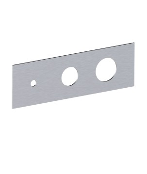 Fratelli Frattini R19113 piastra in acciaio inox per incasso 2 vie