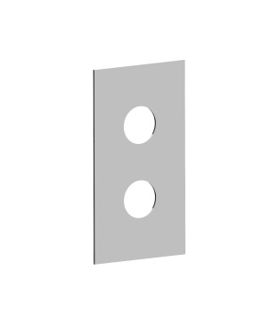 Fratelli Frattini R19135 piastra per termostatico incasso 2/3 vie in ottone