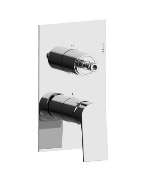 Fratelli Frattini 78523SV3 parte esterna visibile monocomando incasso con deviatore a dischi ceramici 3 vie serie NARCISO S