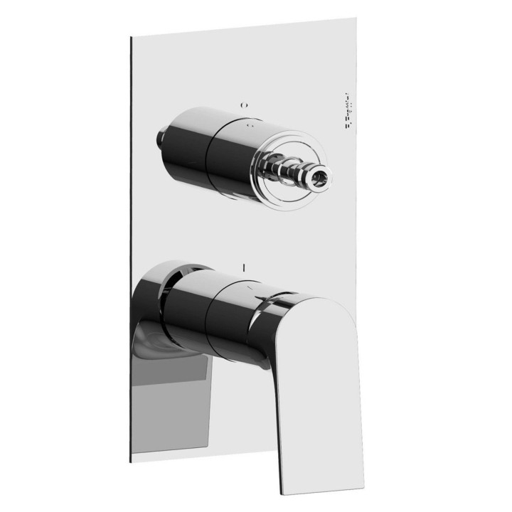 Fratelli Frattini 78523SV3 parte esterna visibile monocomando incasso con deviatore a dischi ceramici 3 vie serie NARCISO S Fratelli Frattini 78523SV3 parte esterna visibile monocomando incasso con deviatore a dischi ceramici 3 vie serie NARCISO S