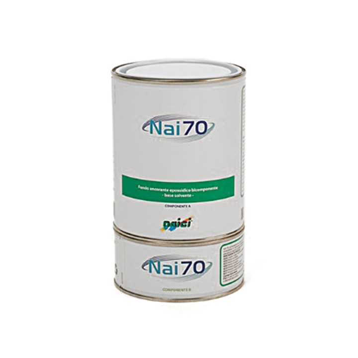 Naici NAI 70 fondo ancorante epossidico bicomponente base solvente per supporti asciutti Naici NAI 70 fondo ancorante epossidico bicomponente base solvente per supporti asciutti