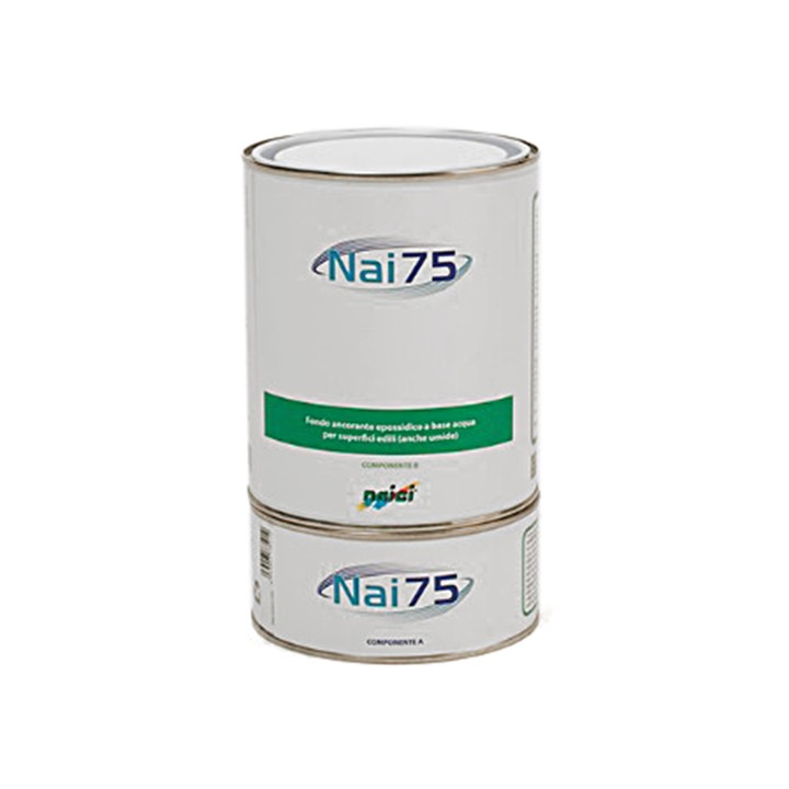 Naici NAI 75 fondo ancorante epossidico a base acqua per superfici edili anche umide Naici NAI 75 fondo ancorante epossidico a base acqua per superfici edili anche umide