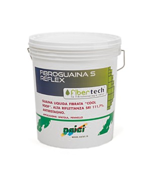 Naici FIBROGUAINA S REFLEX guaina liquida impermeabilizzante monocomponente ad alta riflettanza fibrorinforzata antiristagno
