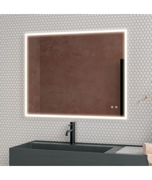 Oceano RLT5070F specchio rettangolare 50x70 cm con illuminazione frontale linea ETEREA