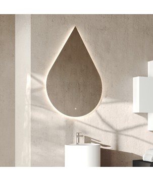 Oceano SPR210 specchio goccia 80x120 cm retroilluminato linea PHYSIS