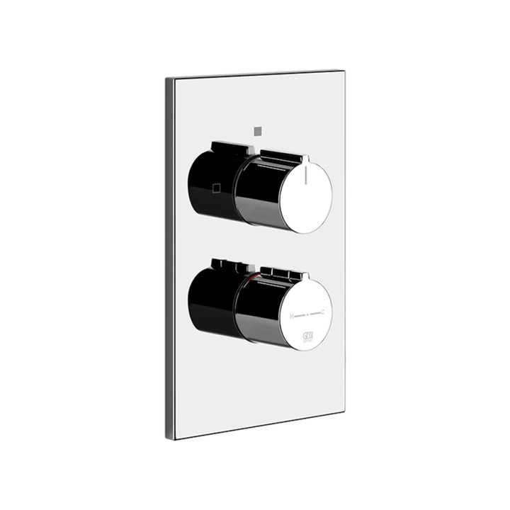 Gessi 38792 parte esterna miscelatore termostatico doccia a parete 1 via linea EMPORIO VIA MANZONI Gessi 38792 parte esterna miscelatore termostatico doccia a parete 1 via linea EMPORIO VIA MANZONI