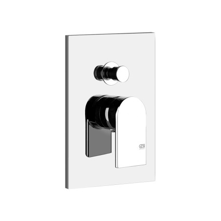 Gessi 44634 parte esterna miscelatore a parete 2 vie con deviatore automatico bagno/doccia linea EMPORIO VIA MANZONI
