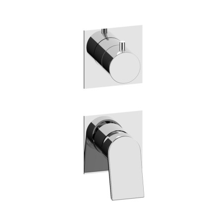 Fratelli Frattini 74563V3 parte esterna visibile monocomando incasso deviatore a dischi ceramici 3 vie piastre in ottone serie GINTONIC