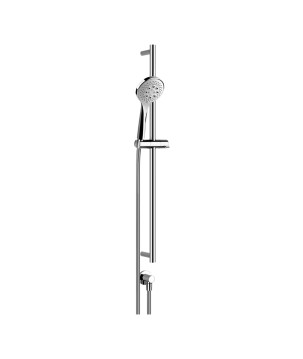 Gessi 38753 asta saliscendi con doccetta anticalcare a tre getti flessibile e presa acqua linea EMPORIO SHOWER