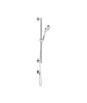 Gessi 47320 asta saliscendi con presa acqua doccetta anticalcare tre getti e flessibile linea EMPORIO SHOWER