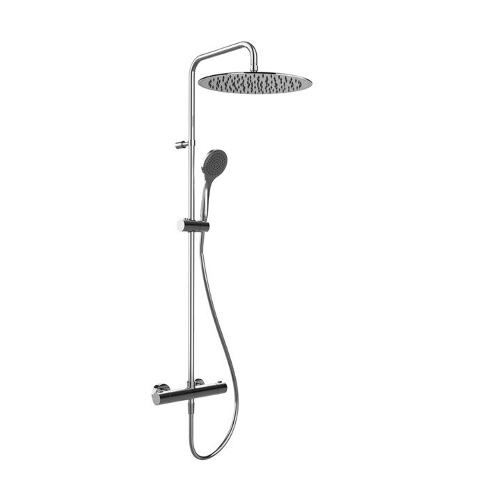 Gessi 35183 miscelatore termostatico a parete con soffione e doccetta anticalcare linea EMPORIO SHOWER Gessi 35183 miscelatore termostatico a parete con soffione e doccetta anticalcare linea EMPORIO SHOWER