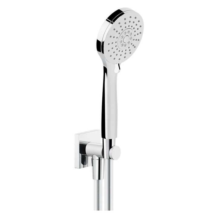 Gessi 47326 set doccia con presa acqua doccetta anticalcare tre getti e flessibile linea EMPORIO SHOWER