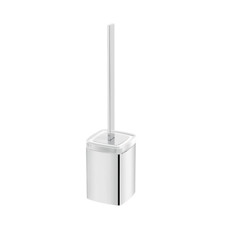Gedy A033 scopino da parete con ciuffo in setole nero e tazza interna estraibile serie ELBA
