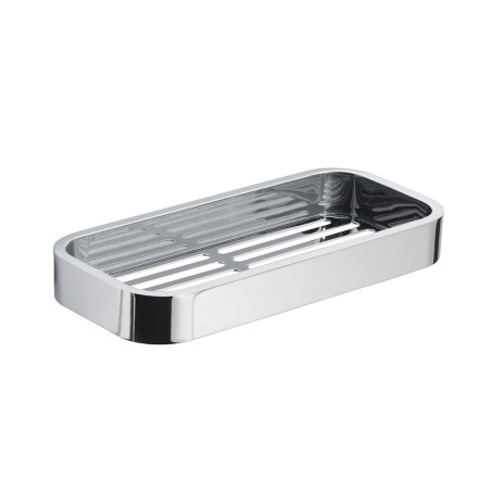 Gedy 3218 portaoggetti doccia rettangolare in acciaio inox AISI 304 da parete serie OUTLINE