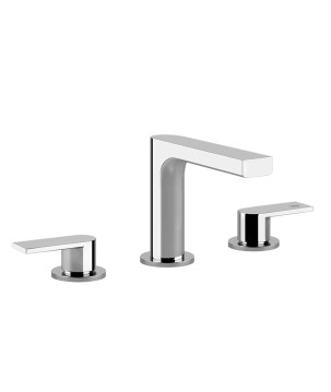 Gessi 38612 gruppo lavabo 3 fori con scarico e flessibili di collegamento linea EMPORIO VIA MANZONI