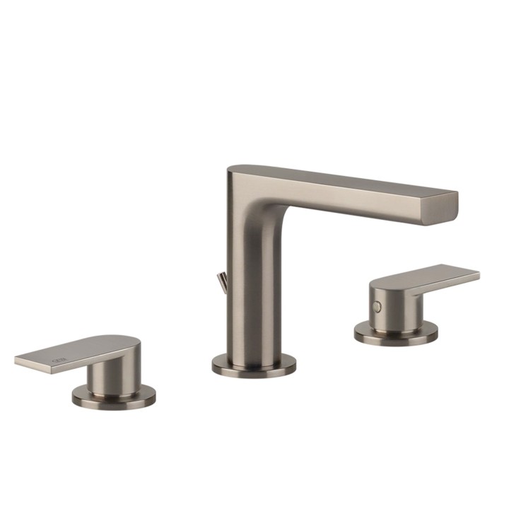 Gessi 38612 gruppo lavabo 3 fori con scarico e flessibili di collegamento linea EMPORIO VIA MANZONI