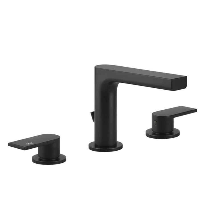Gessi 38612 gruppo lavabo 3 fori con scarico e flessibili di collegamento linea EMPORIO VIA MANZONI