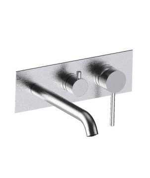 Fratelli Frattini 69528V2 parte esterna visibile monocomando vasca incasso con deviatore 2 vie con bocca di erogazione serie PEPE XL 316