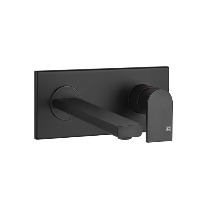 Gessi 44893 parte esterna miscelatore lavabo a parete bocca corta senza scarico linea EMPORIO VIA MANZONI