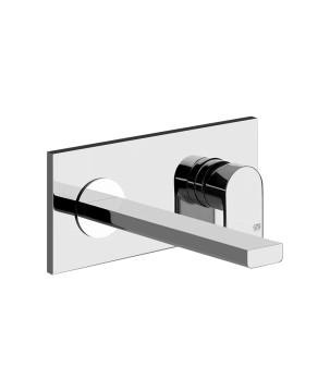Gessi 44895 parte esterna miscelatore lavabo a parete bocca lunga senza scarico linea EMPORIO VIA MANZONI