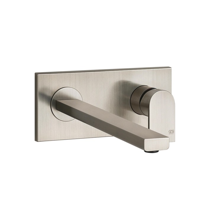 Gessi 44895 parte esterna miscelatore lavabo a parete bocca lunga senza scarico linea EMPORIO VIA MANZONI