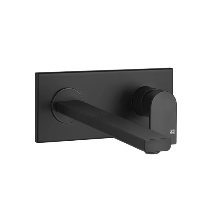 Gessi 44895 parte esterna miscelatore lavabo a parete bocca lunga senza scarico linea EMPORIO VIA MANZONI