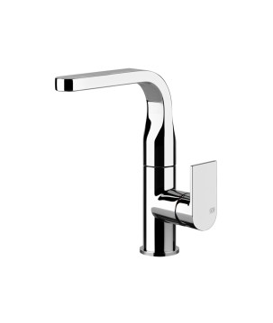 Gessi 47124 miscelatore lavabo senza scarico con flessibili di collegamento linea EMPORIO VIA MANZONI