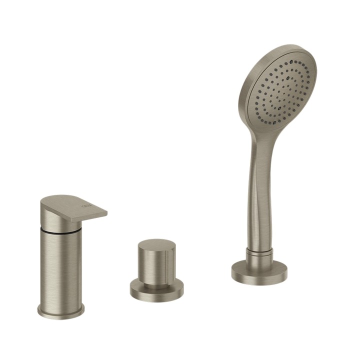 Gessi 38643 gruppo bordo vasca 3 fori con deviatore flessibile e doccetta anticalcare linea EMPORIO VIA MANZONI Gessi 38643 gruppo bordo vasca 3 fori con deviatore flessibile e doccetta anticalcare linea EMPORIO VIA MANZONI