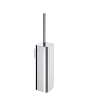 Gedy 3233-03 scopino da parete con ciuffo in setole nero e tazza interna estraibile serie OUTLINE