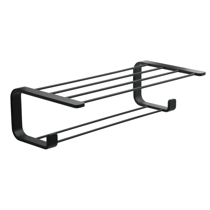 Gedy 3235 mensola portasalviette doppia da parete serie OUTLINE