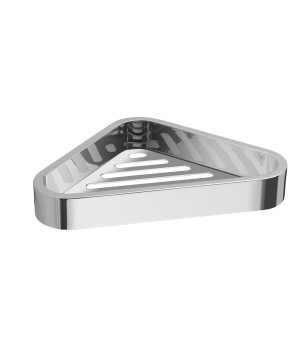 Gedy 3283 portaoggetti doccia angolare in acciaio inox AISI 304 da parete serie OUTLINE