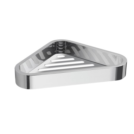 Gedy 3283 portaoggetti doccia angolare in acciaio inox AISI 304 da parete serie OUTLINE