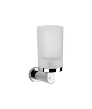 Gessi 38809 porta bicchiere in vetro satinato a parete linea EMPORIO ACCESSORIES