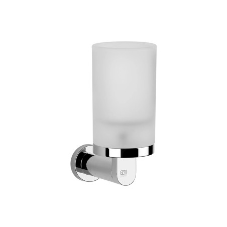 Gessi 38809 porta bicchiere in vetro satinato a parete linea EMPORIO ACCESSORIES