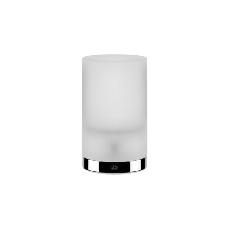 Gessi 38833 porta bicchiere in vetro satinato d'appoggio linea EMPORIO ACCESSORIES