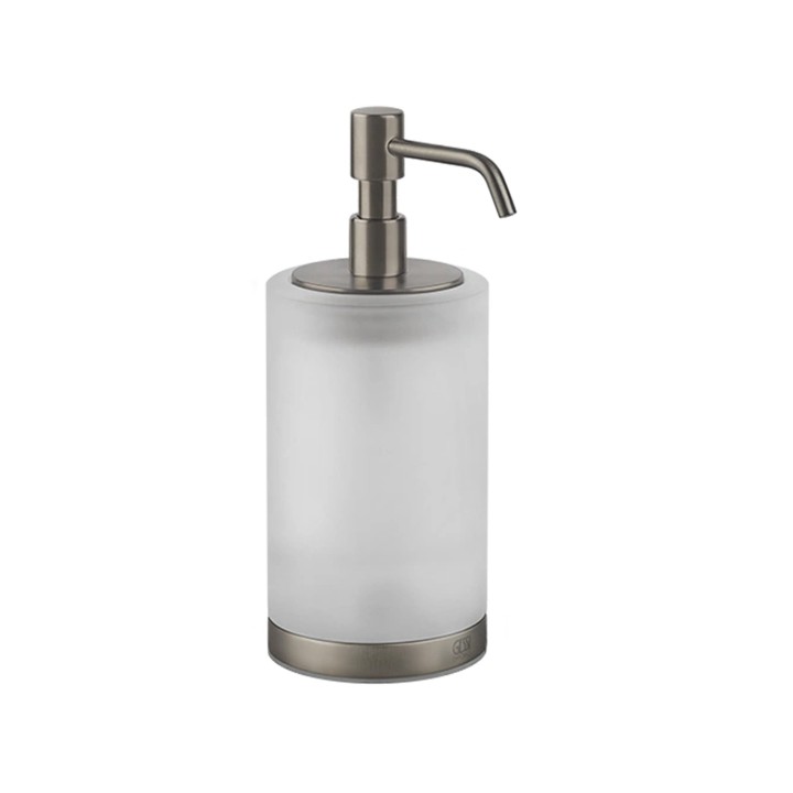 Gessi 38839 porta dispenser in vetro satinato d'appoggio linea EMPORIO ACCESSORIES