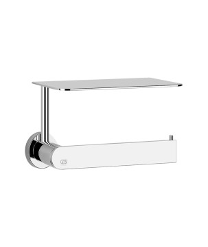 Gessi 38855 porta rotolo a parete con coperchio linea EMPORIO ACCESSORIES