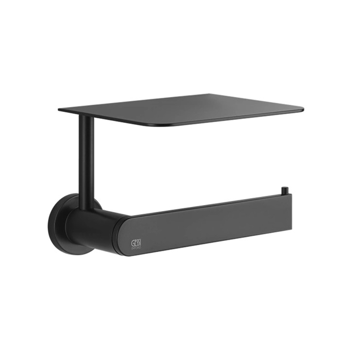 Gessi 38855 porta rotolo a parete con coperchio linea EMPORIO ACCESSORIES